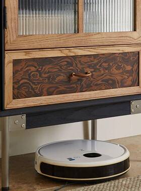 式复实储木整装玻璃酒法-柜客厅靠墙一体物小古户收纳柜中古展示