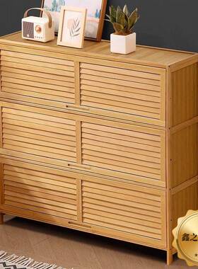 门书架书柜置物带柜架储物柜一体格子柜展示客柜落地83041多层厅