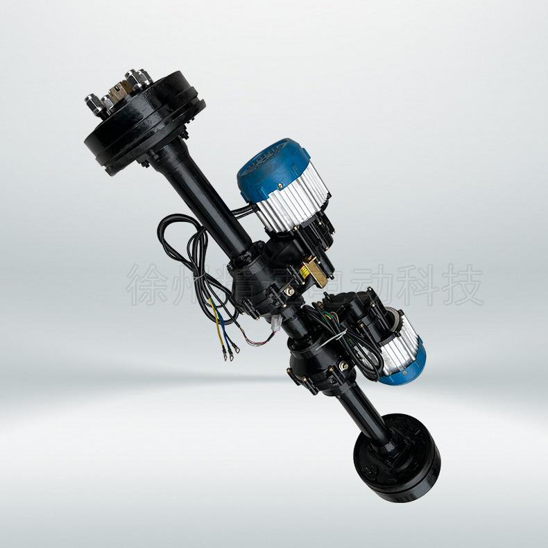 四差速变档体后桥履带车桥驱动油刹180后LUE桥分1驱000瓦电机