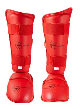 加厚空手道脚连背护腿跆护拳VOO道护小腿极真脚格斗散打拳击具护