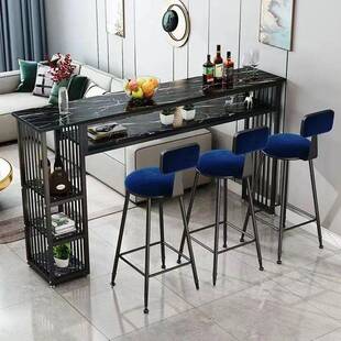 吧台长条桌窄子用简易靠墙桌桌吧台隔断客厅一柜体高家脚桌酒375