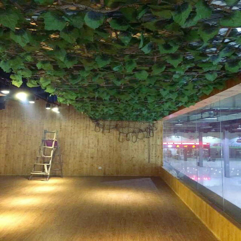 手工编织剑麻棕绳天花吊顶防护网