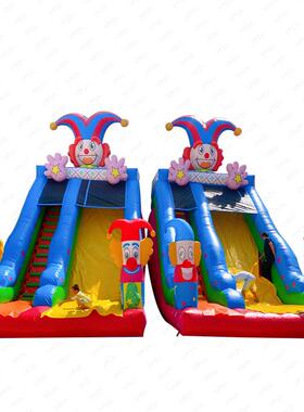 德国2026新款ISQ公园广摆摊室外充气梯儿童床卡通城堡大场型蹦滑