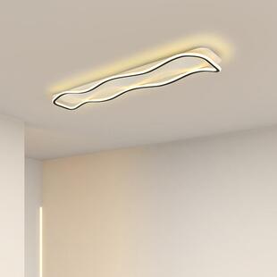 长条走廊过灯现代简约衣帽间阳台灯入户玄关创道315灯意灯波浪吸