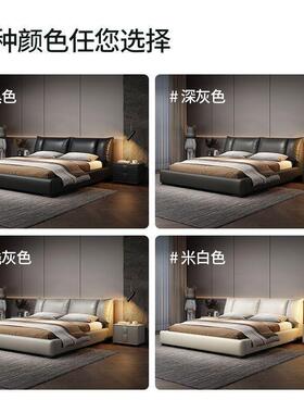 意式轻奢床卧2SER米.22米双人床现代主5简约1.米1.8储物床豪华床