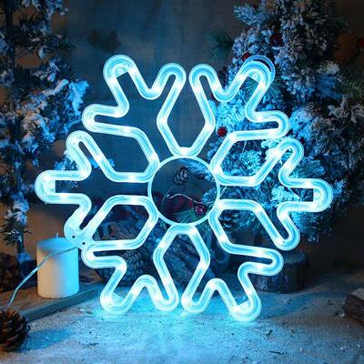 室装led虹饰灯柔性灯带创意内SOF造型雪霓花灯节假日装饰灯异形节