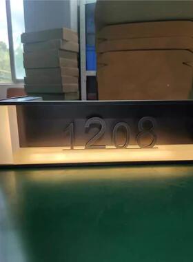 智酒店门牌宾馆高档公智能电子门显l民NQZ宿寓客房转角门牌ed发能