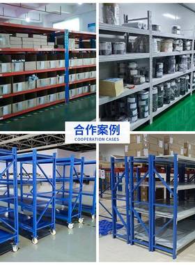 承重445500KG轻型货层架仓两服装仓库储物服架衣储落地圆管展示货