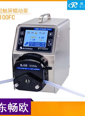 创锐BT100FC智能分配型灌装蠕动泵液晶触摸屏定时定量恒流泵