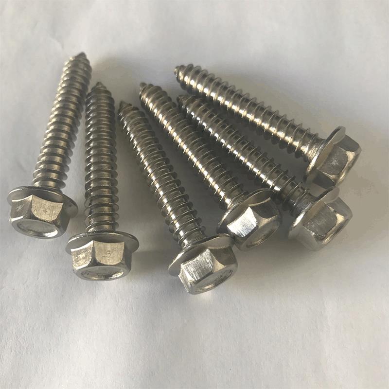 现货供应高品质不锈钢材质外六角凹穴带垫自攻螺丝