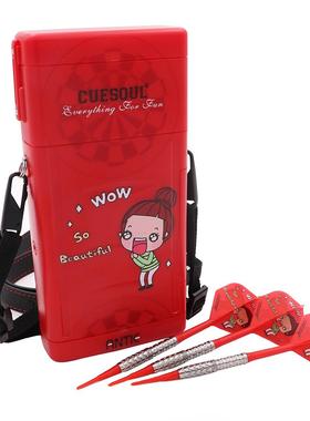 CUESOUL/Q獣AK5尾翼个性创意图镖盒案比赛级俱乐部钨钢飞镖套装