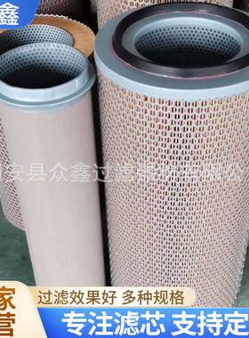 AF1802空气滤芯适用于工程机械空压机组维特根冷铣刨机滤清器