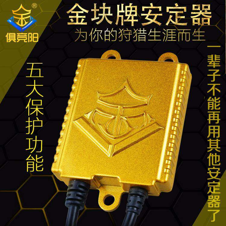 俱竞阳12V氙气灯专用35W-100W车顶灯配件HID探照灯快启金块安定器