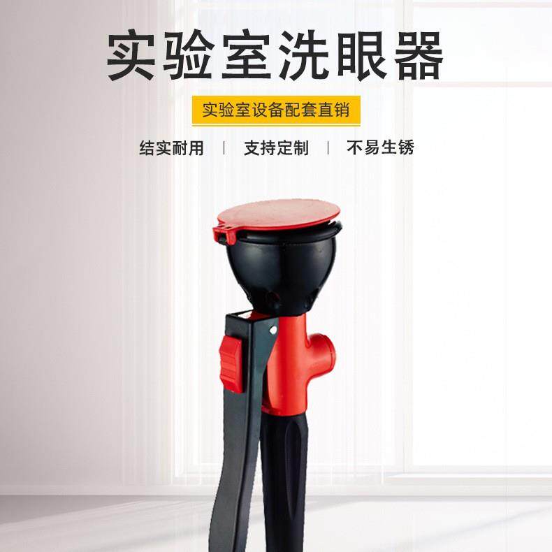 实验室全铜手持式洗眼器工业紧急移动冲眼器立式单口便携式洗眼器