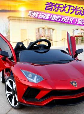 新款儿童电动汽车可坐四轮遥控车带音乐大电瓶男女宝轿车2.11周岁