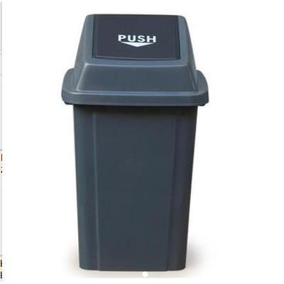 HT100L方形垃圾桶灰色