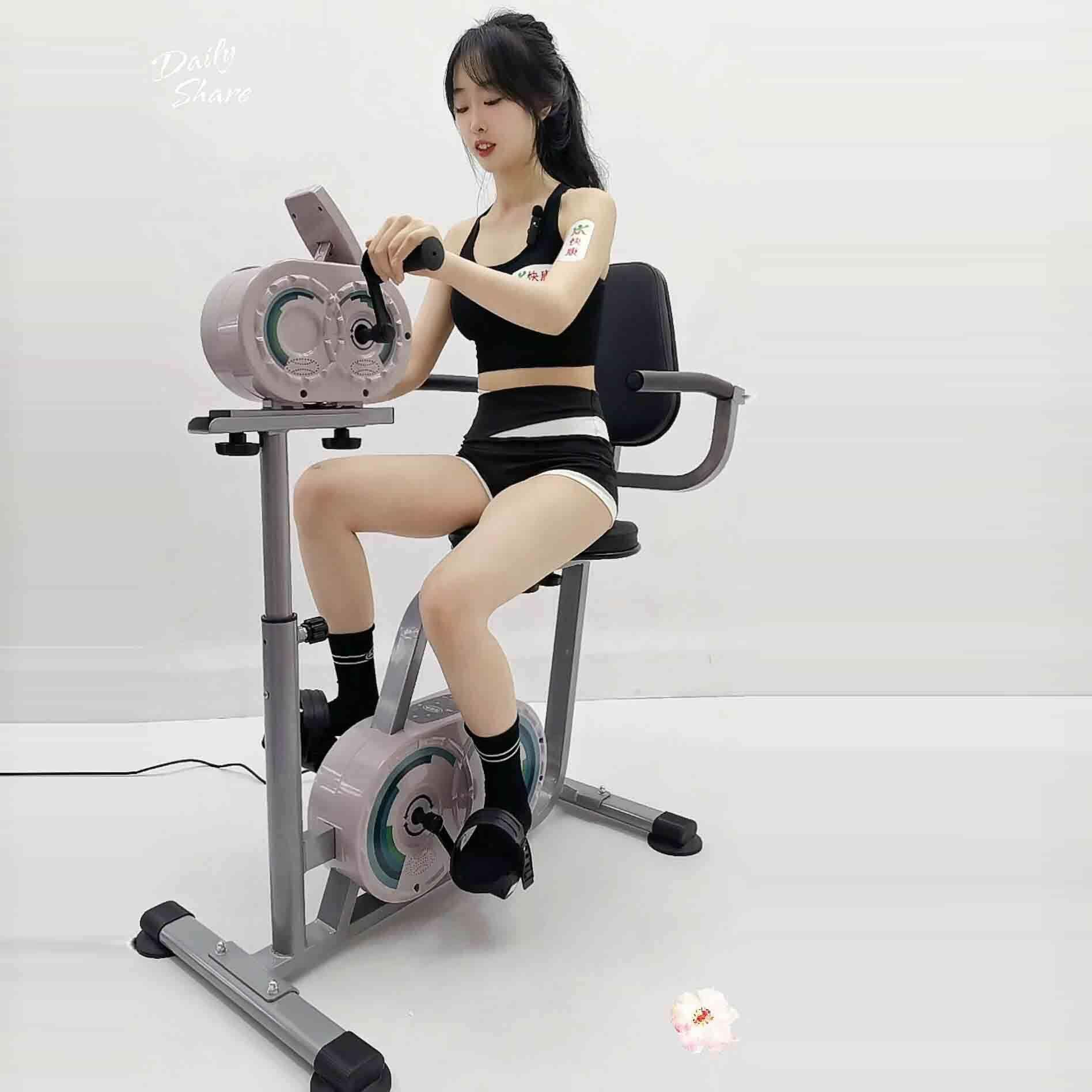 电动语音智能健身车上下肢手脚两用训练器材中风偏瘫老人康复车