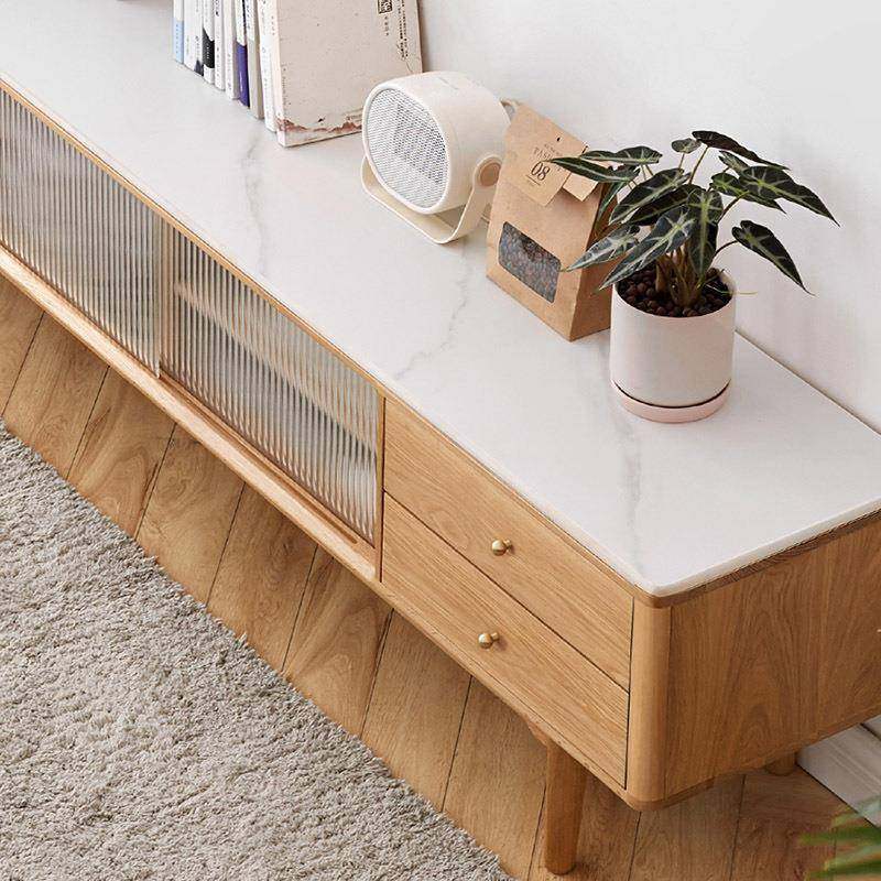 实木岩板电视柜简约现代客厅橡木北欧地柜小户型大理石轻奢家具,智能设备,其他智能设备,淘宝优惠券,粉丝福利购,淘宝优惠卷