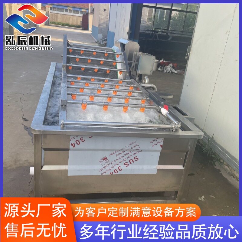 酱菜厂用黄瓜清洗机地环气泡清洗风干机辣椒气泡清洗腌制设备