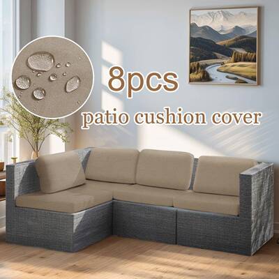 防水牛奶丝沙发坐垫套靠背套8pcs一套SHEIN弹力沙发套