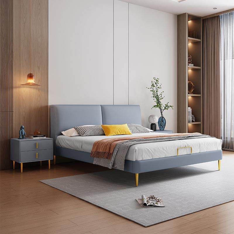 现代简约真皮床意式极简1.8米主卧大床小户型1.5米轻奢软包双人床,纺织面料/辅料/配套,纺织机械配件,淘宝优惠券,粉丝福利购,淘宝优惠卷