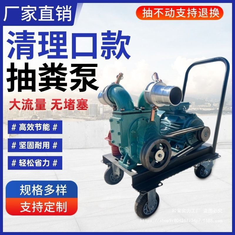 抽污泵抽粪泵养殖场猪粪抽粪机家用化粪池水泥浆水泵自吸泵污水泵