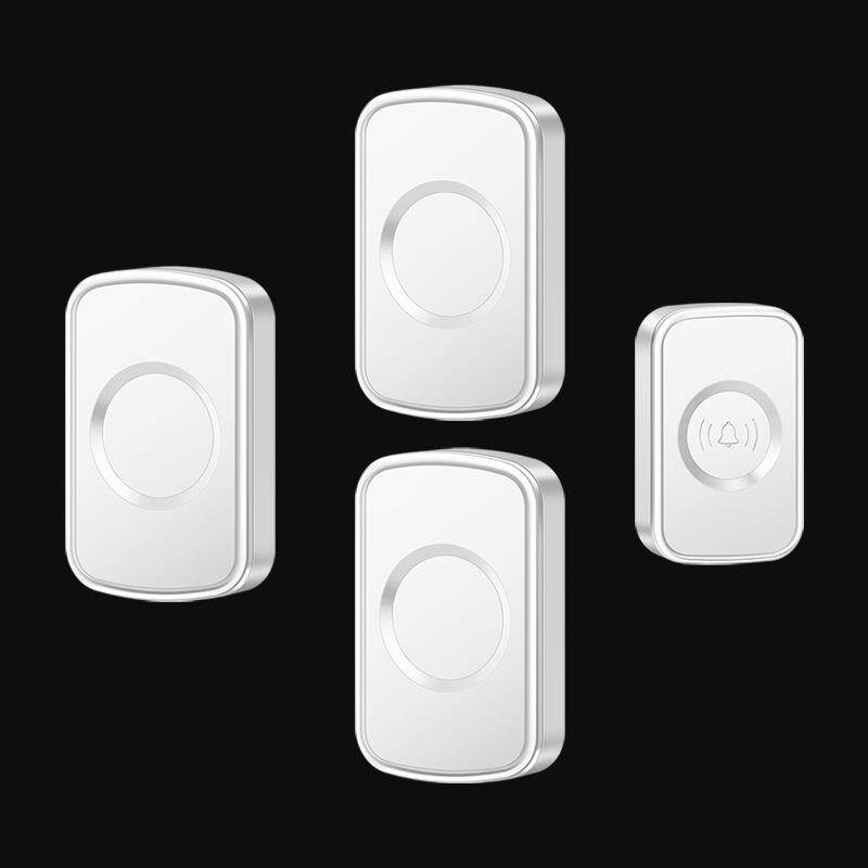 门铃无线家用用电池款直流电全用电池不插电的无线门铃一拖三门铃