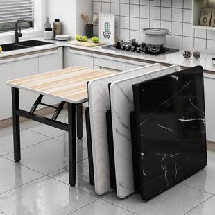 折叠桌子饭桌餐桌家用出租屋宿舍小方桌子简易摆摊矮桌地桌何之章