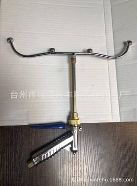 DPG-12新款宽幅4头扇形高压喷枪高雾喷枪钢枪把手扇形园林喷头