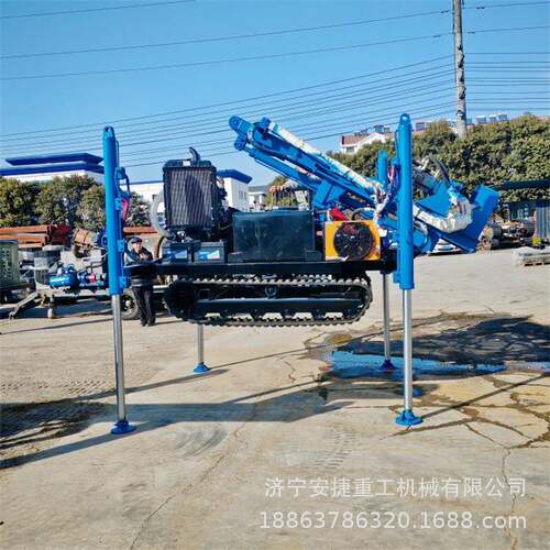 小型庭院光伏地钉钻机加高支腿方便装车胡同巷道光伏地基打桩机
