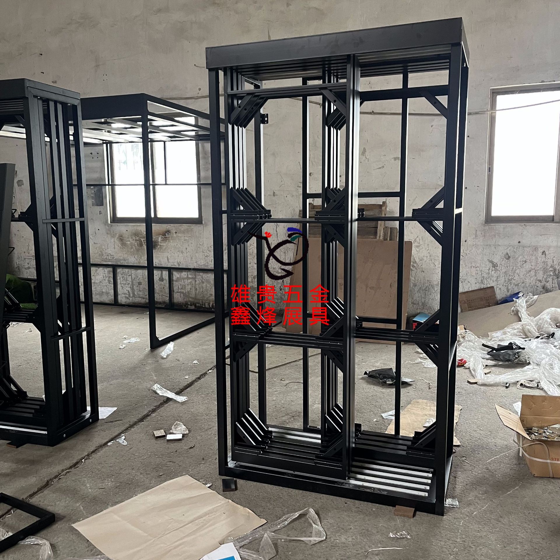 新款瓷砖抽拉展架木地板展示架推拉木地板瓷片样品展示多功能立式