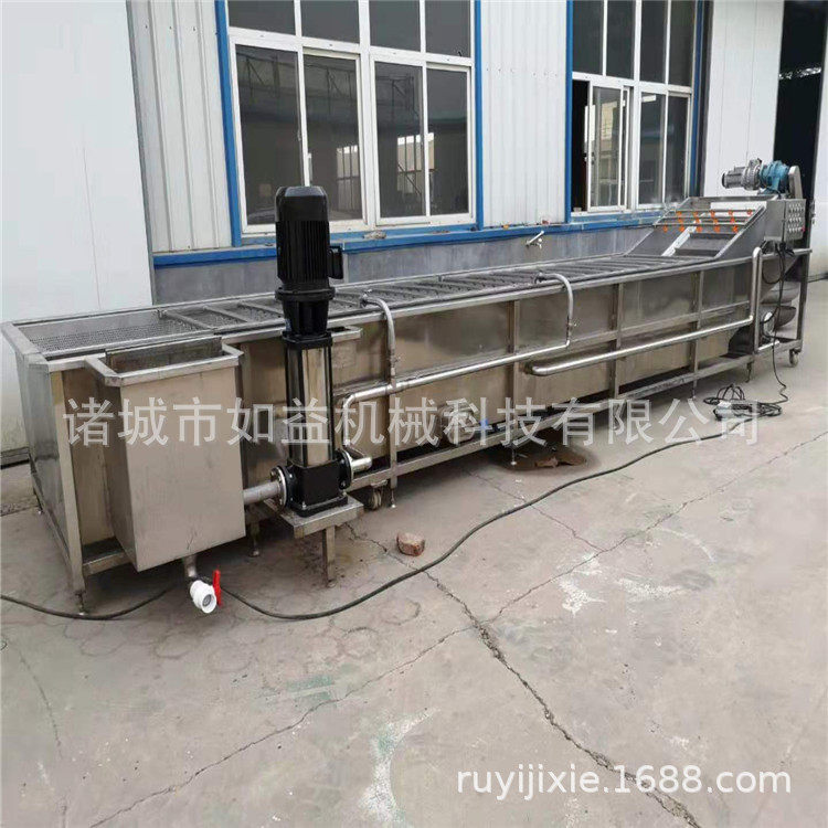 气泡绞龙式地皮菜清洗机地木耳清洗去杂设备木耳清洗加工流水线