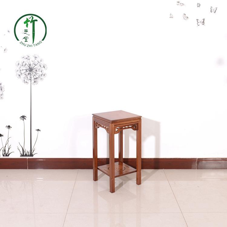 竹芝堂供应竹制盆景阳台客厅花架楠竹62复古花几