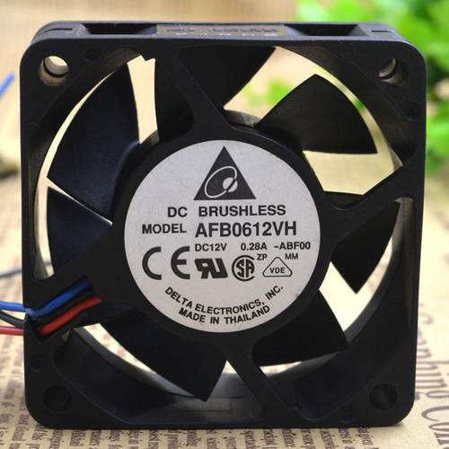 台达6CM602512V0.30AAFB0612VH-F00三线双滚珠机箱电源风扇