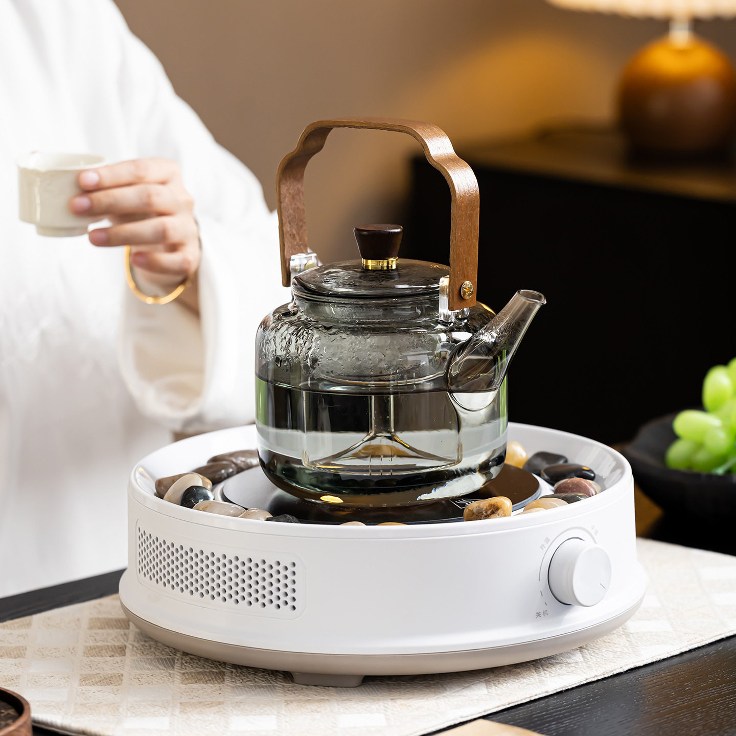 新款超静音电陶炉煮茶器围炉煮茶多功能陶炉恒温烧水定时煮茶壶