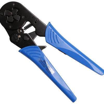 华胜工具管型冷压压线钳端子钳多功能压接钳手动46边小型电工工具