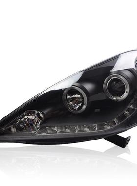 适用于秀山SONAR适用于09飞度LED天使眼透镜光条改装氙气大灯