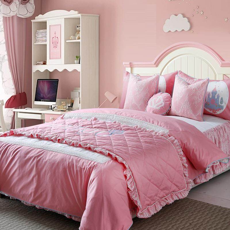 家居卖场青少年公主风床品多件套样板间儿童房床上用品套件,纺织面料/辅料/配套,纺织机械配件,淘宝优惠券,粉丝福利购,淘宝优惠卷