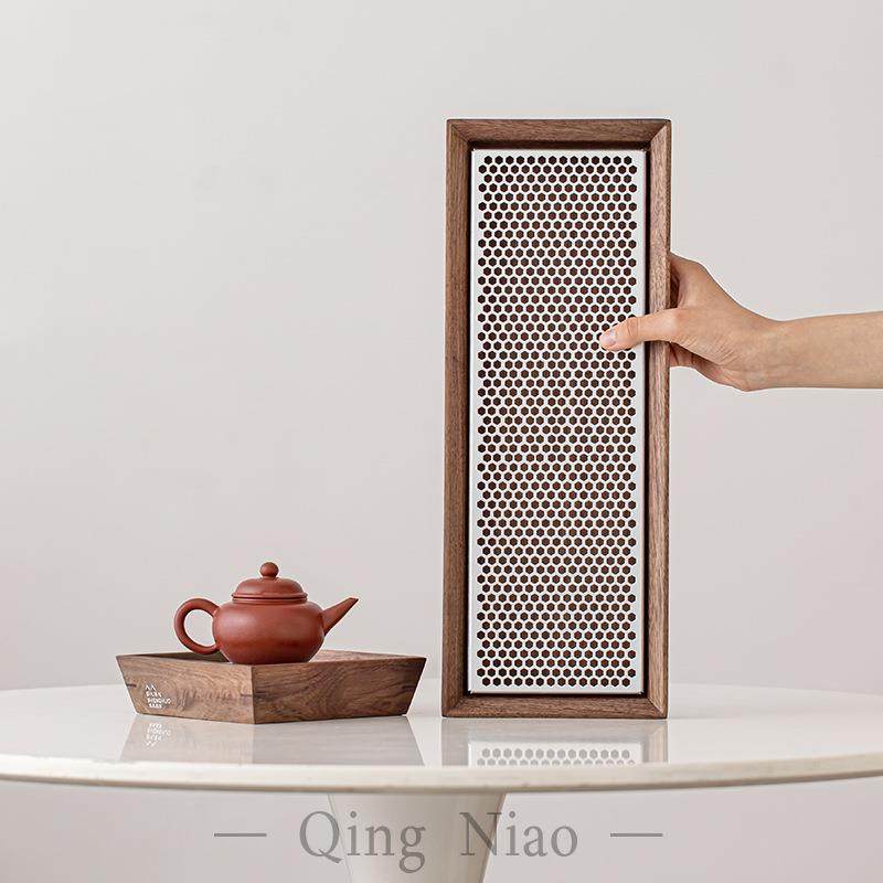 高级感胡桃木茶盘家用干泡盘轻奢小型小茶台储水沥水托盘茶道配件,机械设备,其他机械设备,淘宝优惠券,粉丝福利购,淘宝优惠卷