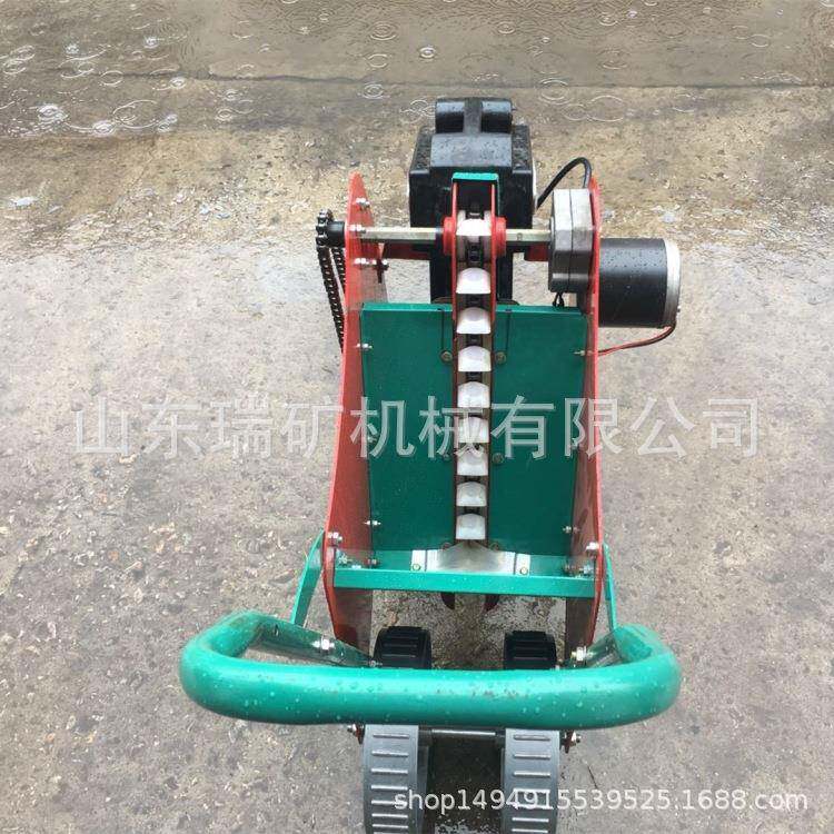 小型手扶大蒜播种机农用大蒜耕种机单人操作电动省力1-3行种植机
