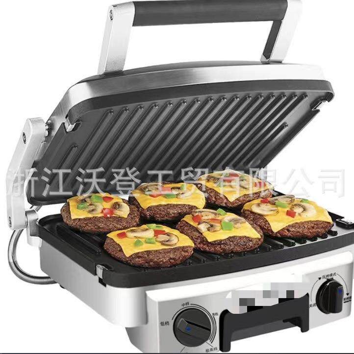牛排机调温控时三明治烤面包机双面加热电饼档家用烧烤机