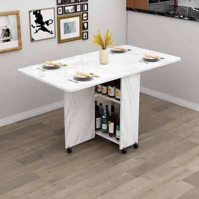 折叠餐桌家用小户型简易长方形超薄多功能可移动出租房吃饭小桌聚