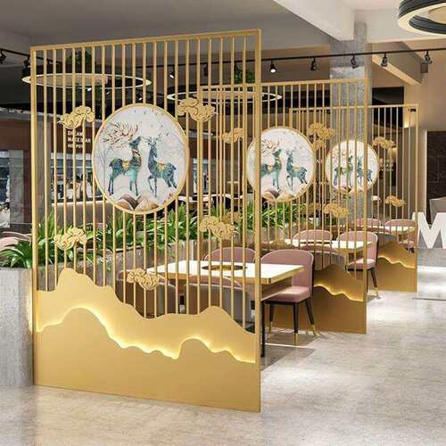 公花架栅栏公室屏风客厅玄关装饰工业餐厅酒店风网格吊顶公室