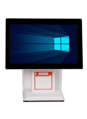 触摸收款机零售超市便利店一体收银机系统餐饮奶茶点单打印收款机