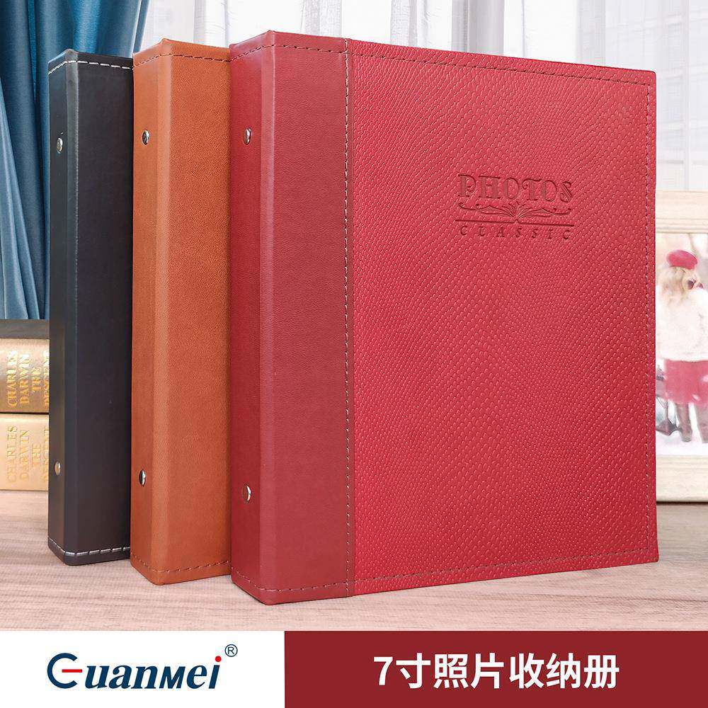巜皮质面创意影集photoalbum7寸照片插袋式收纳册相册本