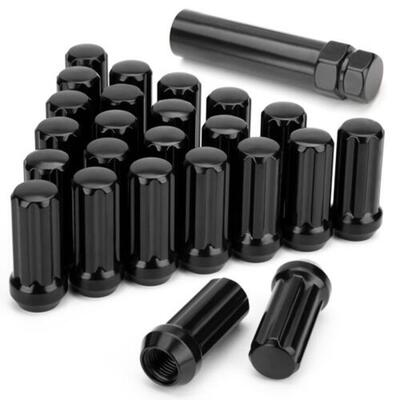 24+1七槽螺帽车轮螺母凸耳螺母M14*1.5高强度防盗螺母套筒工具