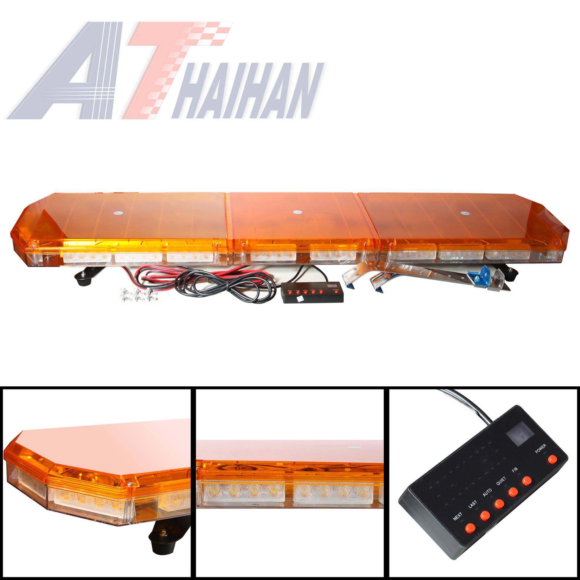 88LED长排爆闪灯88LED警示灯47英寸车顶灯大功率长排交通工程灯