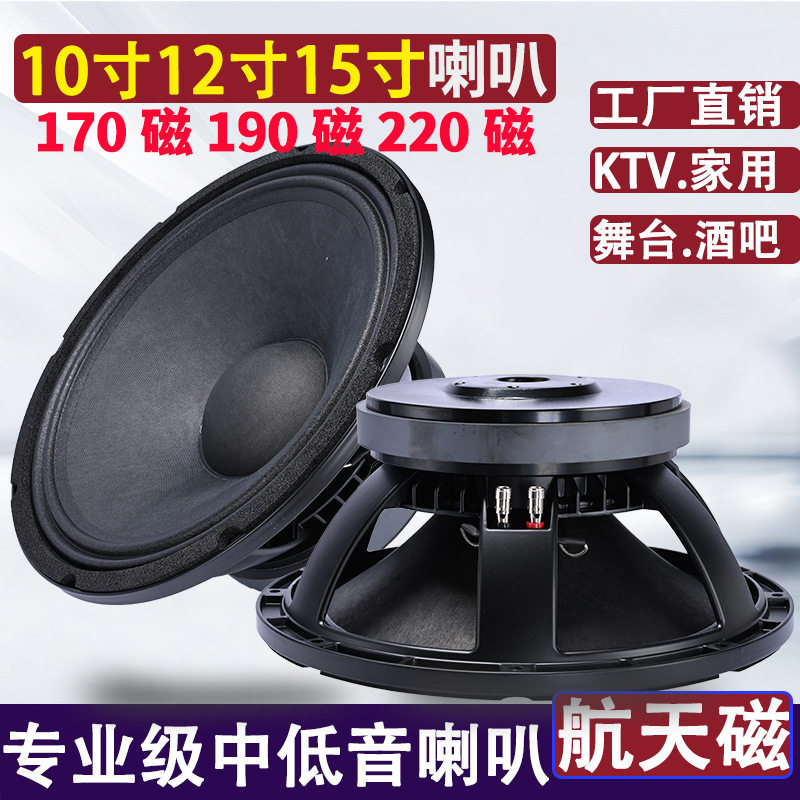 10寸12寸15寸中低190磁220磁100芯家用KTV婚庆舞台低音炮音箱喇叭