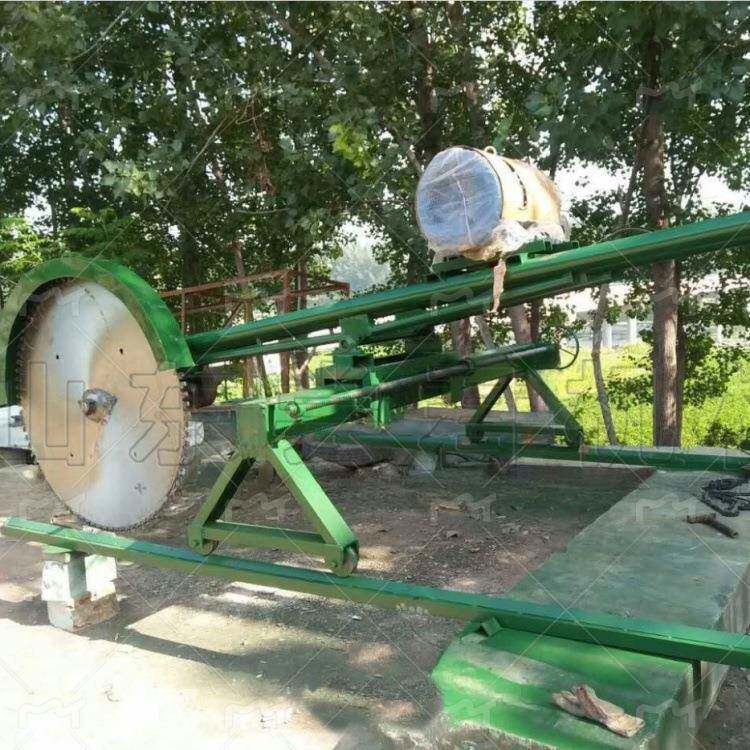 手扶切石机锯片直径800-1400mm小型石材锯机移动型石料切割机