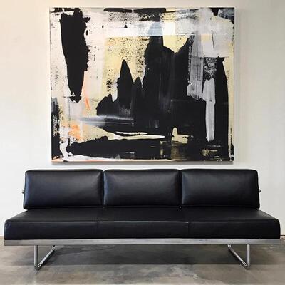 柯布西耶LC5沙发复古经典真皮办公北欧不锈钢工作室组合休闲简约